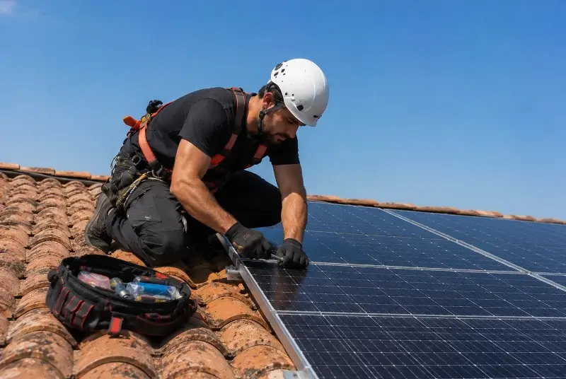Maintenance et monitoring de panneaux solaires aux Brouzils